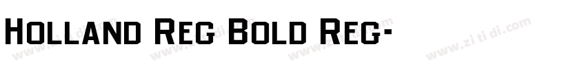 Holland Reg Bold Reg字体转换